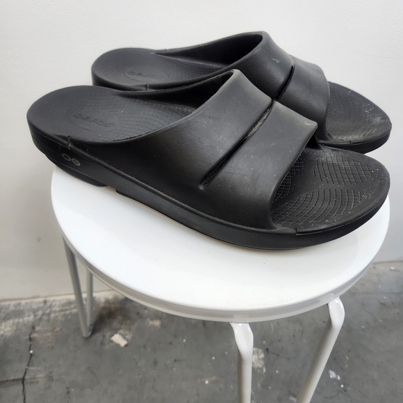 Oofos Ooah Slides Black Mens Size 10, Women's 13 - Picture 3 of 6